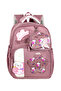 Twill Transparent Patterned Sweet Cute Girl Nursery Kindergarten Preschool Bag with Small Mini Wallet as a Gift. - 3