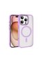 iPhone 16 Pro Case Magsafe Transparent Back Face Camera Raised Silicone Vrdr - 4