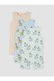 Esvab • Modern & Distinctive Printed Baby Boy Combed Cotton Jumpsuit 3-Piece Set