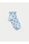 Alita City Lcw Kids Pink Patterned Girls' Booties Socks with a Difference - 5