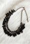 Handmade Indian Obsidian Natural Stone Detailed Filigree Special Design Authentic Necklace - 3