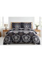 Premium 100% Cotton Satin Double 6-Piece Duvet Cover Set (with Sheets)