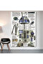 R2-D2 Blueprint Wall Covering Wall Tapestry First Quality Satin Fabric Poster