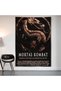 Mortal Kombat Dragon Wall Covering Wall Tapestry First Quality Satin Fabric Poster