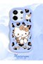 Poco X6 5g Compatible Case Camera Protector Blue Silicone Couple Phone Case Kitty Pattern - 2