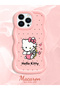 iPhone 13 Pro Compatible Case Camera Protector Pink Silicone Couple Phone Case Kitty Pattern - 2