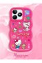 Realme Note 50 Compatible Case Camera Protector Red Silicone Couple Phone Case Kitty Pattern - 2