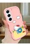 Tecno Camon 40 Pro 5g Compatible Case Camera Protector Pink Silicone Couple Phone Case Kitty Pattern