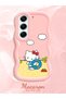 Tecno Camon 40 Pro 5g Compatible Case Camera Protector Pink Silicone Couple Phone Case Kitty Pattern - 2