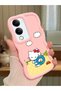 Vivo Y04S Compatible Case Camera Protector Pink Silicone Couple Phone Case Kitty Pattern