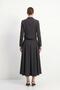 Black Buttoned Jacket Skirt Set 4674A - 5