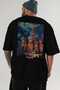 Moscow Russia 3 Black Oversize Country City Back Printed Unisex T-Shirt 100% Cotton Premium - 6