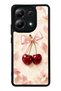 Xiaomi Redmi Note 13 4g Glossy Phone Case with Cherry Pearl Ribbon Design