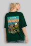 Bogota Colombia Green Oversize Country City Back Printed Unisex T-Shirt 100% Cotton Premium - 4
