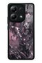 Xiaomi Redmi Note 13 4g Rose Chrome Butterfly Design Glossy Phone Case