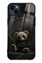 iPhone 14 Plus Royal Teddy Design Glossy Phone Case
