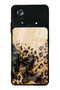 Xiaomi Poco X4 Pro Golden Leopard Heart Design Glossy Phone Case