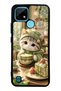 Realme C21 Matcha Kitty Coffee Design Glossy Phone Case