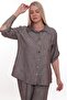 Luna Textured Shirt and Pants Double Set - 3