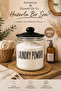3800 ml Glass Detergent Box with Lid Vacuum Lid Large Size Glass Storage Jar with Black Lid - 3