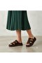 (Shanzeli) Open Toe Casual Women's Slippers Brown - 3