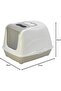 Flip Cat-Litter Jumbo-57.8 X 43.9 X 41.5 Cm- Grey - 7