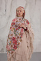 Summer Garden Series Patterned Cotton Soft Shawl Women's Colorful Shawl - 6