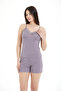 Women's 95% Viscose Polka Dot Patterned Shorts Set - 6