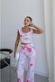 Pink Caren Floral Blouse and Pants Set - 2