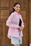 Pink Women's Oversize Shirt Long Sleeve Buttoned Loose Casual Basic Shirt - 8