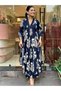 Blue Viscose Cotton Salwar Kameez Dupatta - ALV2020 | Blue-Size:(S-36-Inches) - 5