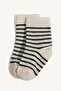 Animal Patterned Seamless 4-Piece Cotton Long White Socks for Baby Boy H9190A5Ns - 2