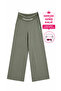 Plus Size Venus Fabric Elastic High Waist Wide Leg Women's Trousers - 2