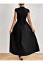 Women's short sleeve half turtleneck viscose dress - 3