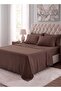 Luxury 4-Piece Single Brown Striped Bedding Set | Hotel Collection Bed Sheet Set includes - 5