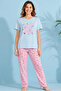 Girls Printed Pyjama Set Short Sleeve