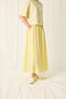 Long Skirt with Elastic Waist Pockets - 2