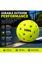 Pickleball Balls Pack of 12 – Outdoor Training & Match Balls – Durable Precision-Drilled Pickleballs – Neon Yellow - 5