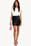 3D Rose Detail Mini Swan Skirt - 3