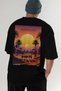 Moroccoo Morocco Black Oversize Country City Back Printed Unisex T-Shirt 100% Cotton Premium - 7