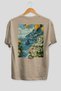 Amalfi Italy 2 Beige Oversize Country City Back Printed Unisex T-Shirt 100% Cotton Premium