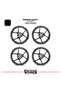 Yamaha mt-25 wheel rim sticker and interior text printed decal sticker model - premium quality - 2