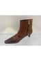 Genuine Leather Zippered Boots Women's Shoes - 3