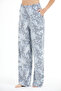 Women's 100% Viscose Floral Patterned Pajama Bottoms - 4