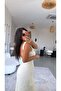 Ecru Slit Full Lace Gipsy Dress - 3