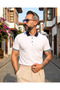 Men's Portalla Old Money 3-Button Polo Collar T-Shirt