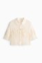 Bead-detail crochet-look shirt - 6