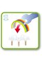 gme shop 36002 مجموعة قطاري الأول بألوان قوس قزح - متعدد الألوان، 36.5 × 13 × 27 سم 1073147 - 3