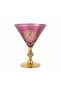 6-Piece Luxury Wine Glass Set - Pink & Gold - 15×12 cm