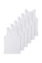 1110 6-Pack Men's 100% Cotton Ribbed Undershirts White